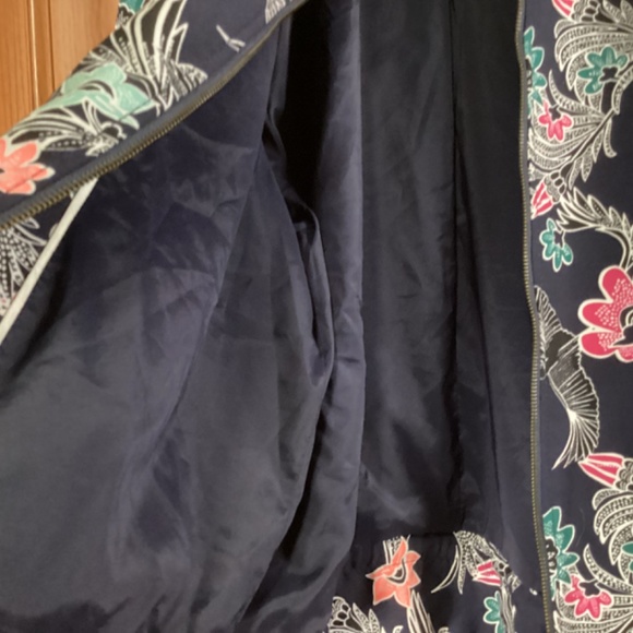 Banana Republic Front Zip Floral Women’s Jacket Size XL - Picture 6 of 13